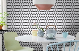 Обои 22034 фото в интерьере кухни превью