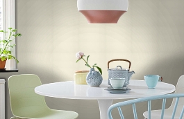 Обои 27-Cream фото в интерьере кухни превью