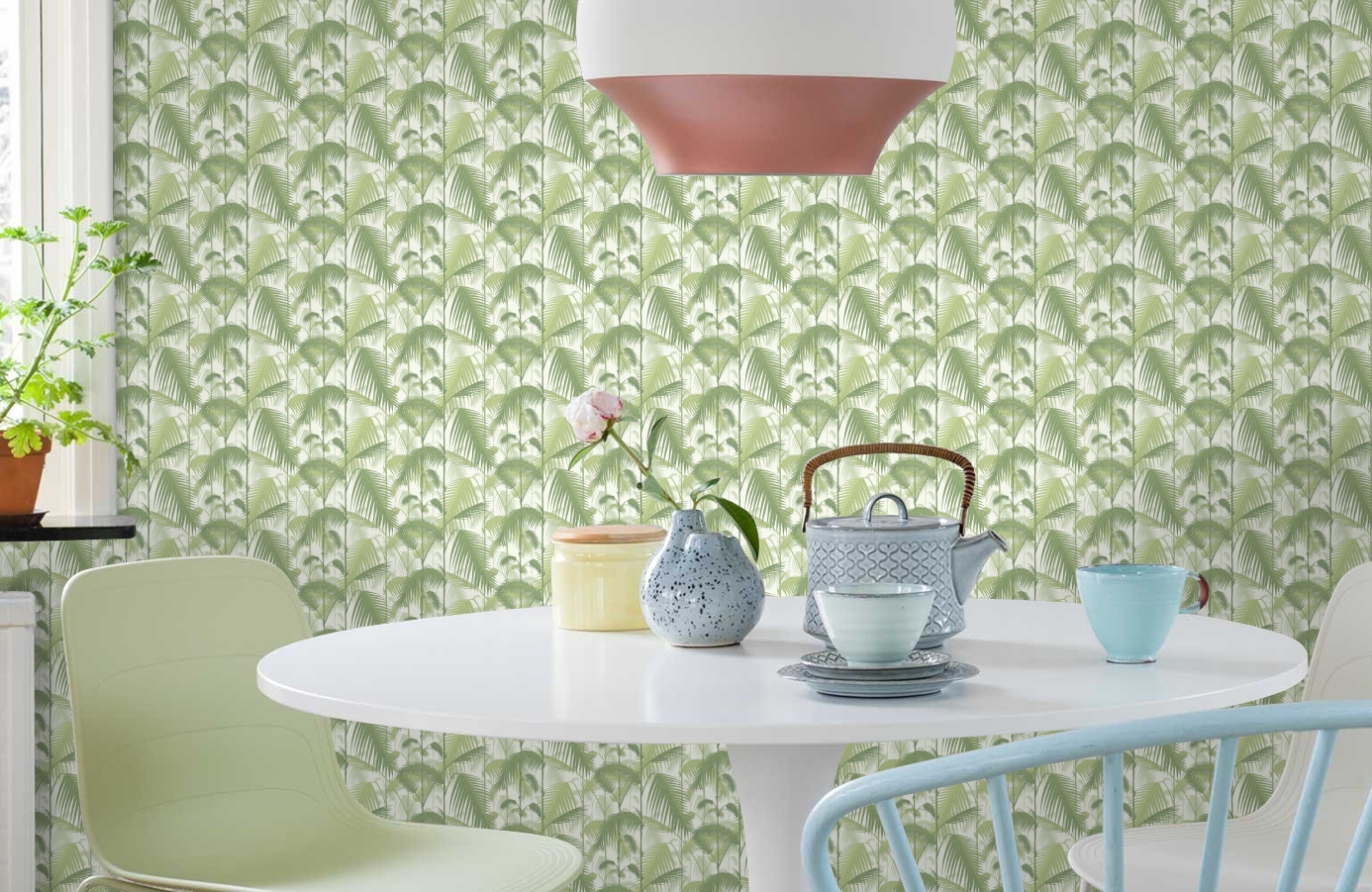 Обои 95/1001 фото в интерьере кухни