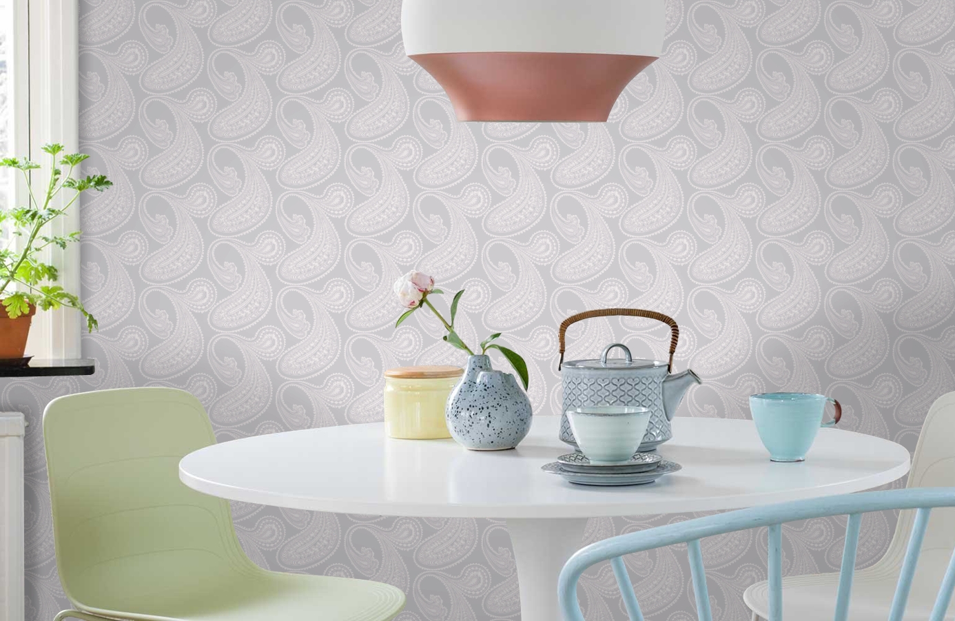 Обои 95/2012 фото в интерьере кухни