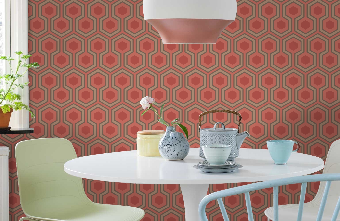 Обои 95/6038 фото в интерьере кухни