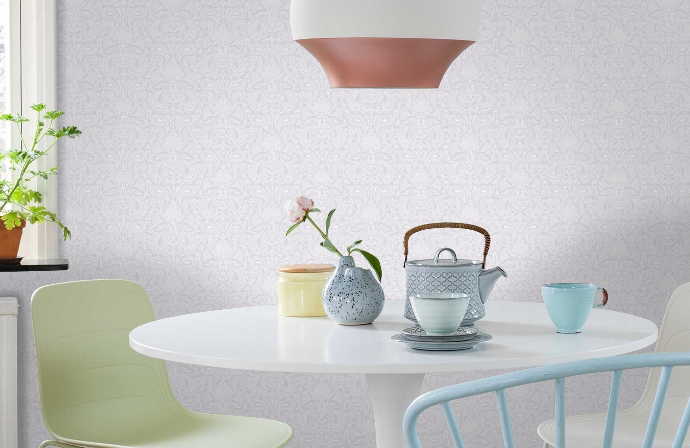 Обои 95/7041 фото в интерьере кухни