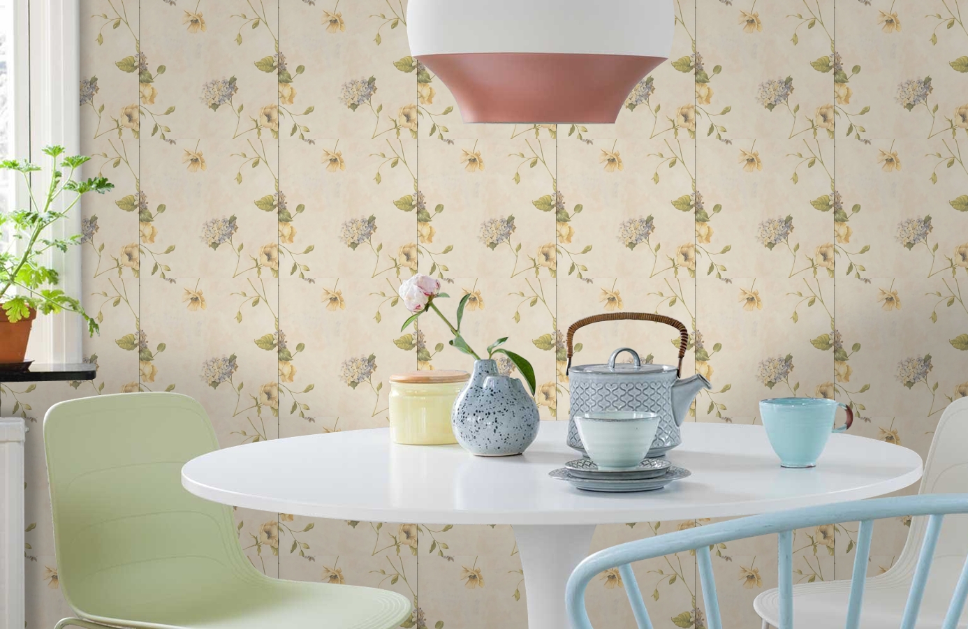 Обои 97013 фото в интерьере кухни