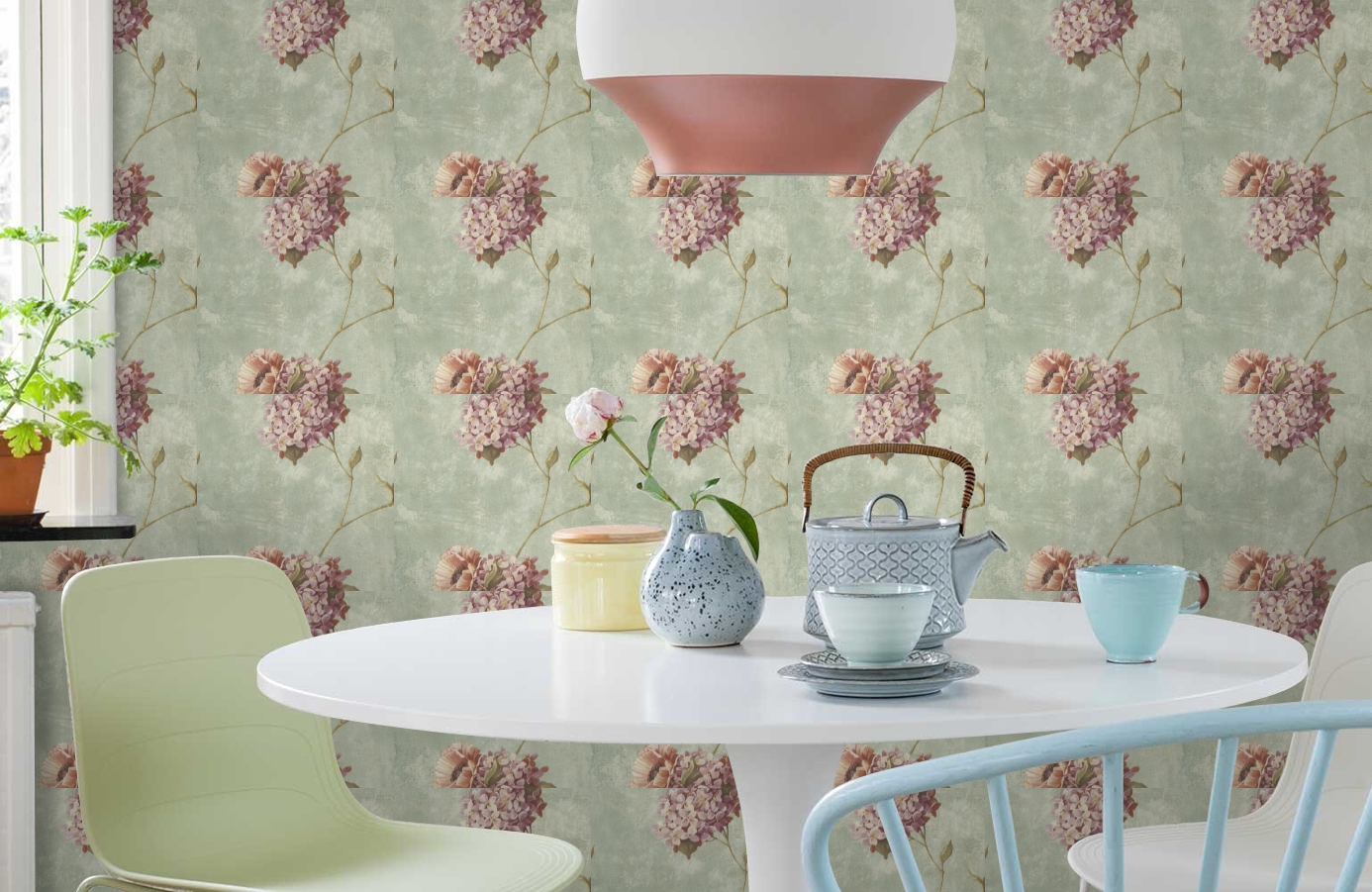 Обои 97017 фото в интерьере кухни