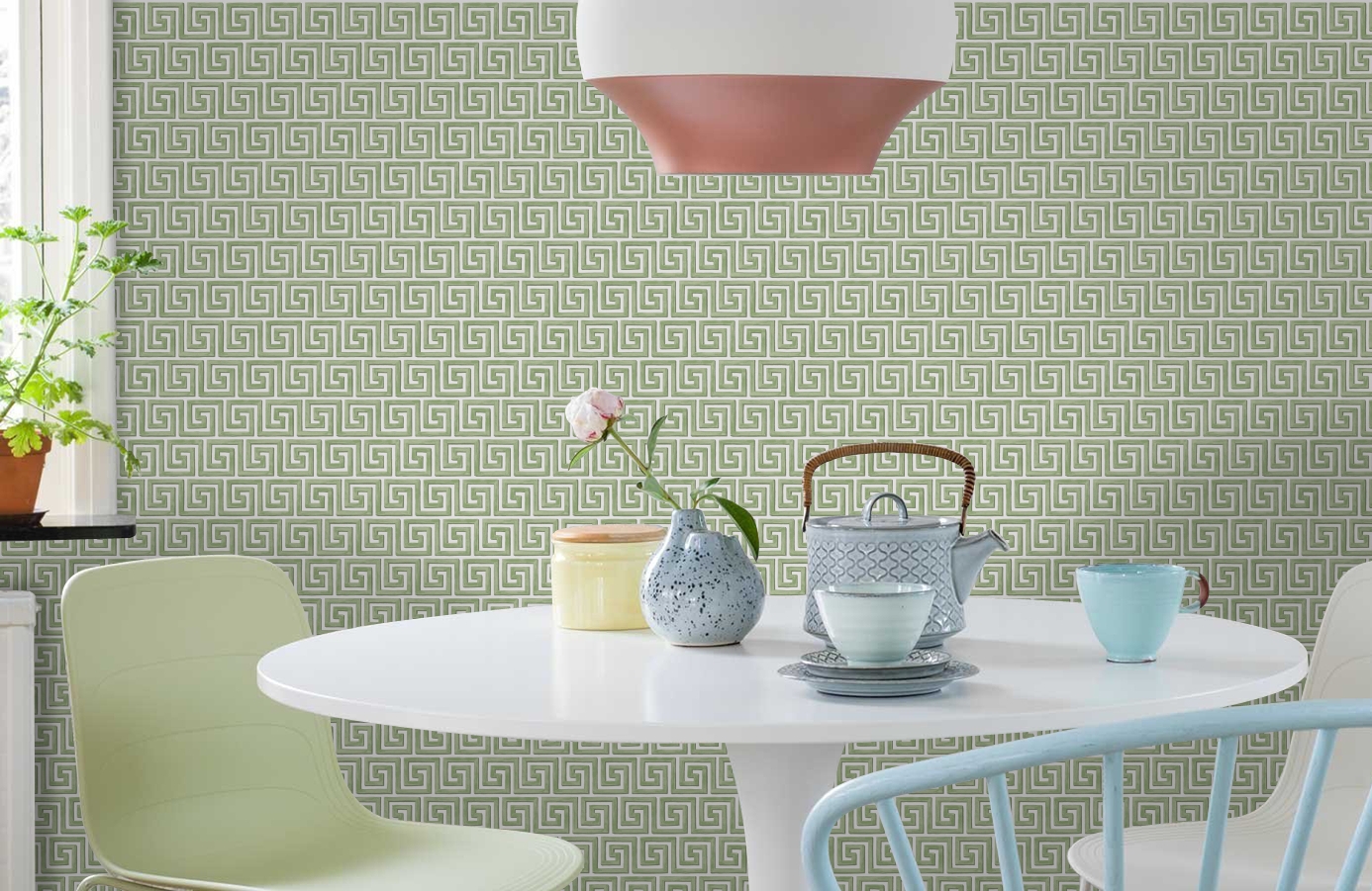 Обои 98/5019 фото в интерьере кухни