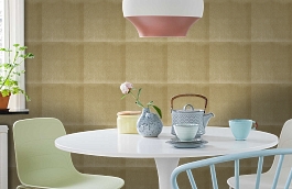 Обои Brushed 94-Gold фото в интерьере кухни превью