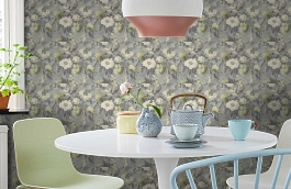 Обои 0173 фото в интерьере кухни превью