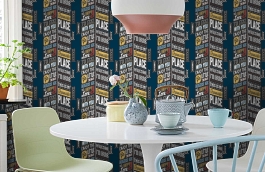 Обои WU20660 фото в интерьере кухни превью