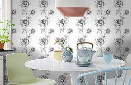 Обои 127609 фото в интерьере кухни превью