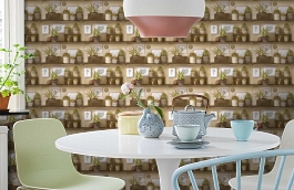 Обои 2016-05 фото в интерьере кухни превью