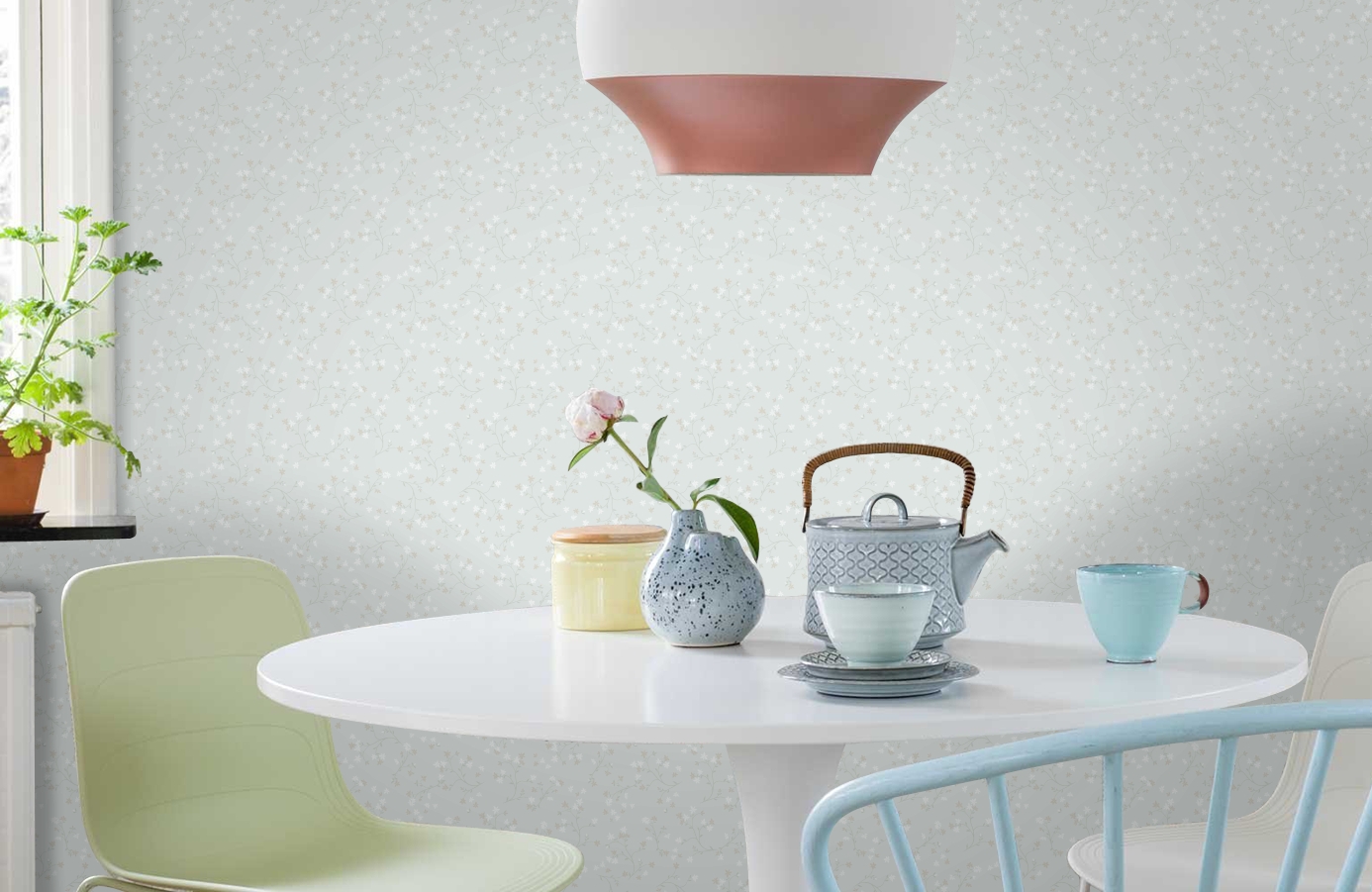 Обои 7003 фото в интерьере кухни