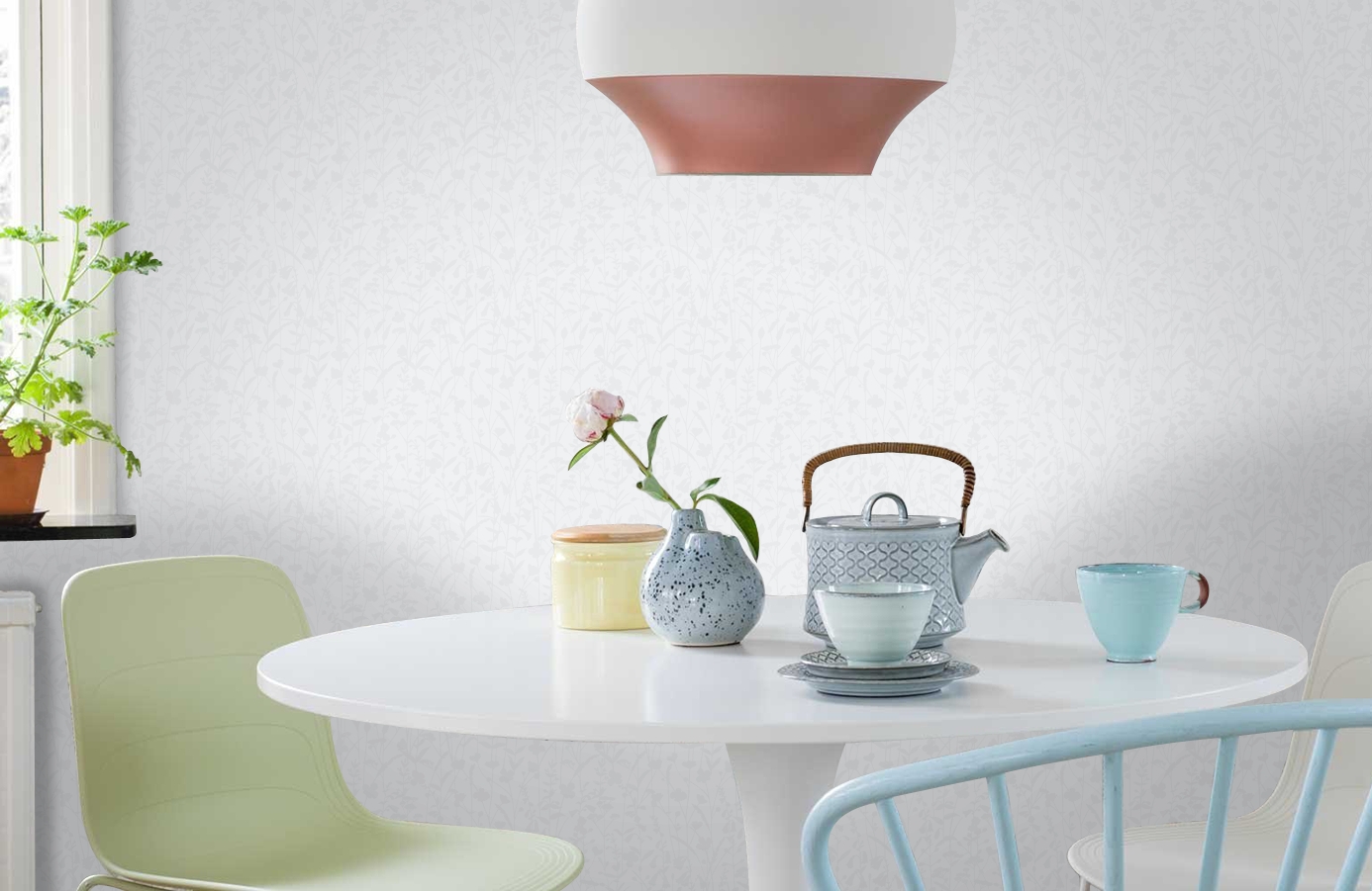 Обои 7004 фото в интерьере кухни