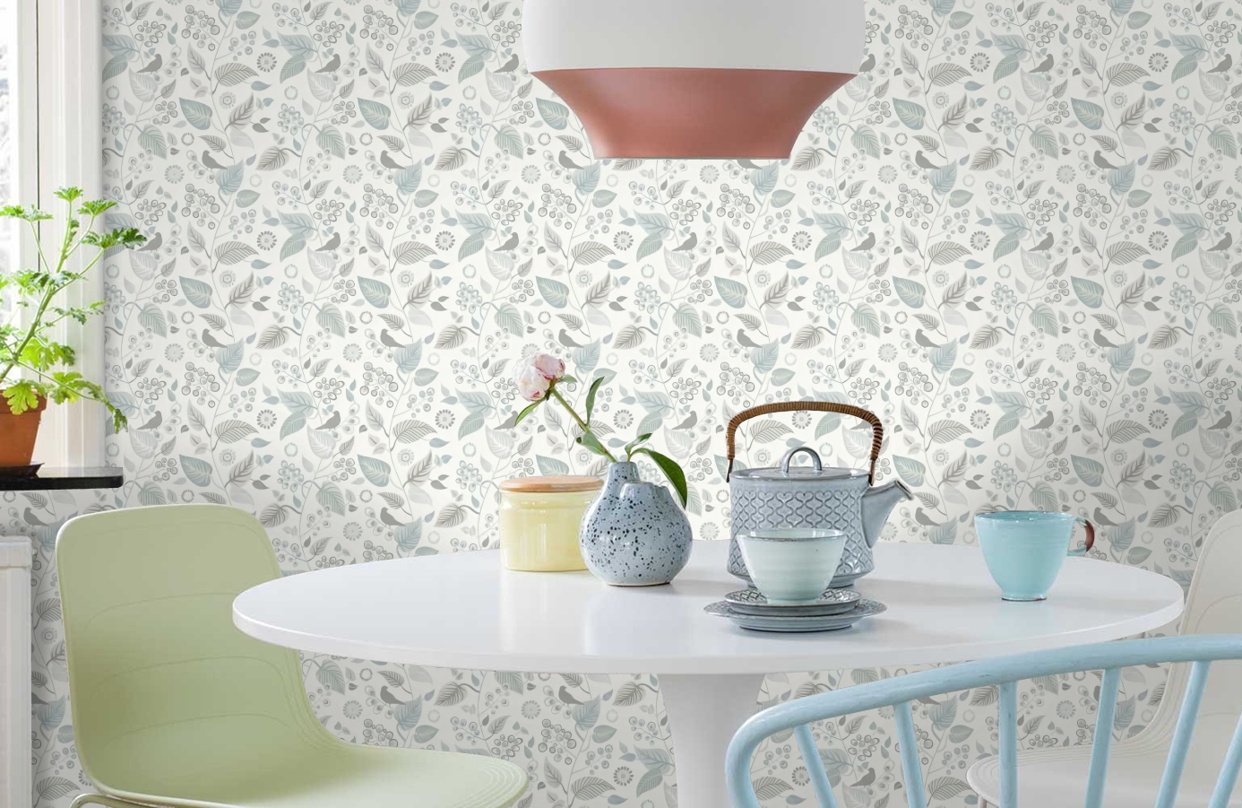 Обои 9331 фото в интерьере кухни