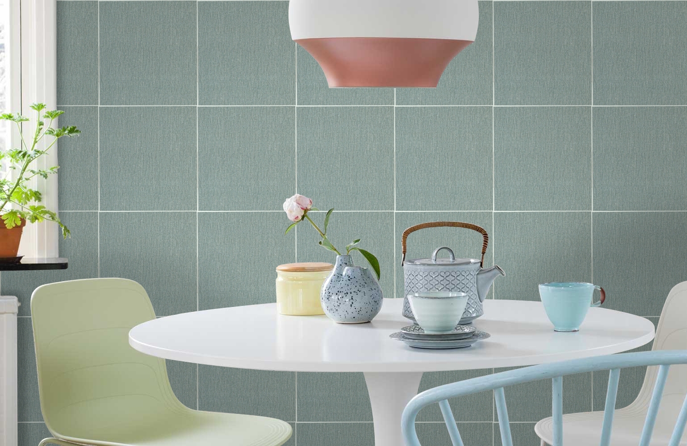 Обои FD812914 фото в интерьере кухни