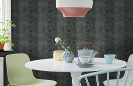 Обои 4786-52 фото в интерьере кухни превью