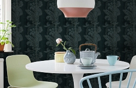 Обои 4789-35 фото в интерьере кухни превью