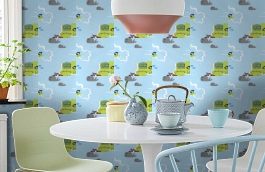 Обои DL21139 фото в интерьере кухни превью