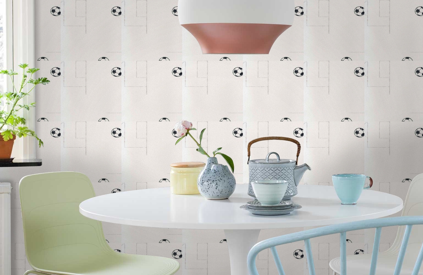 Обои DL21146 фото в интерьере кухни