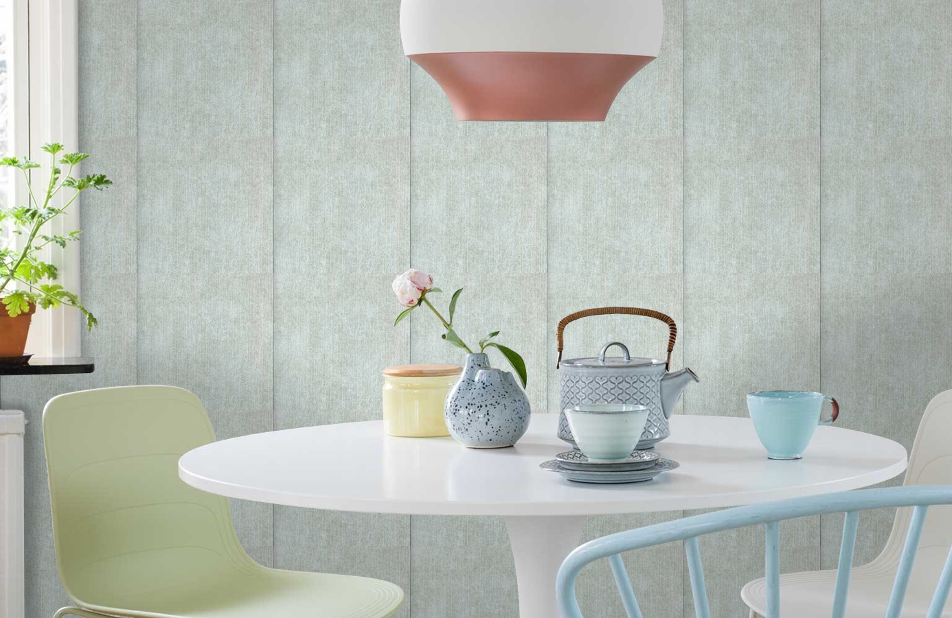 Обои FD20323 фото в интерьере кухни