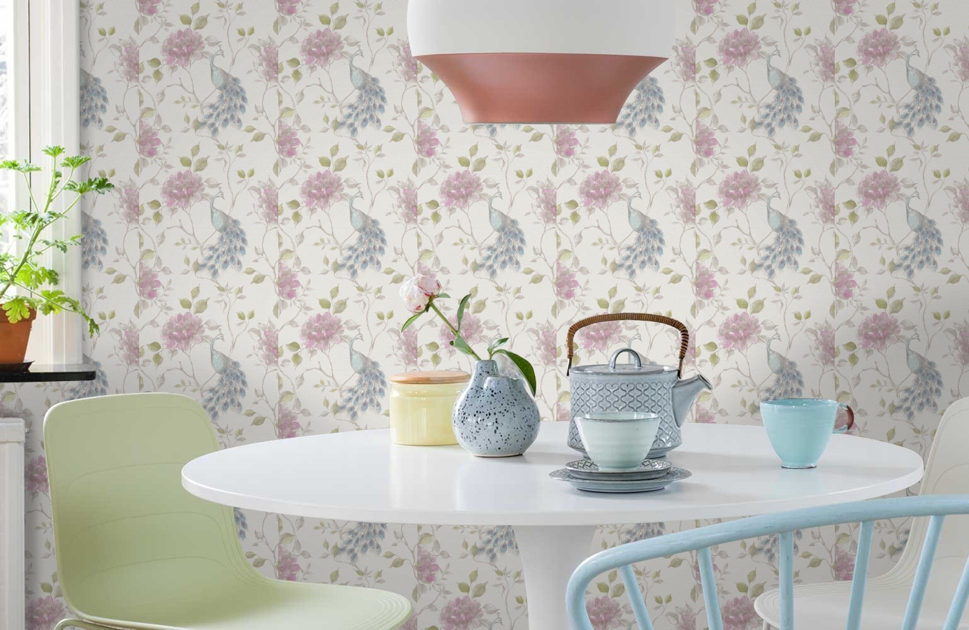 Обои FD21710 фото в интерьере кухни