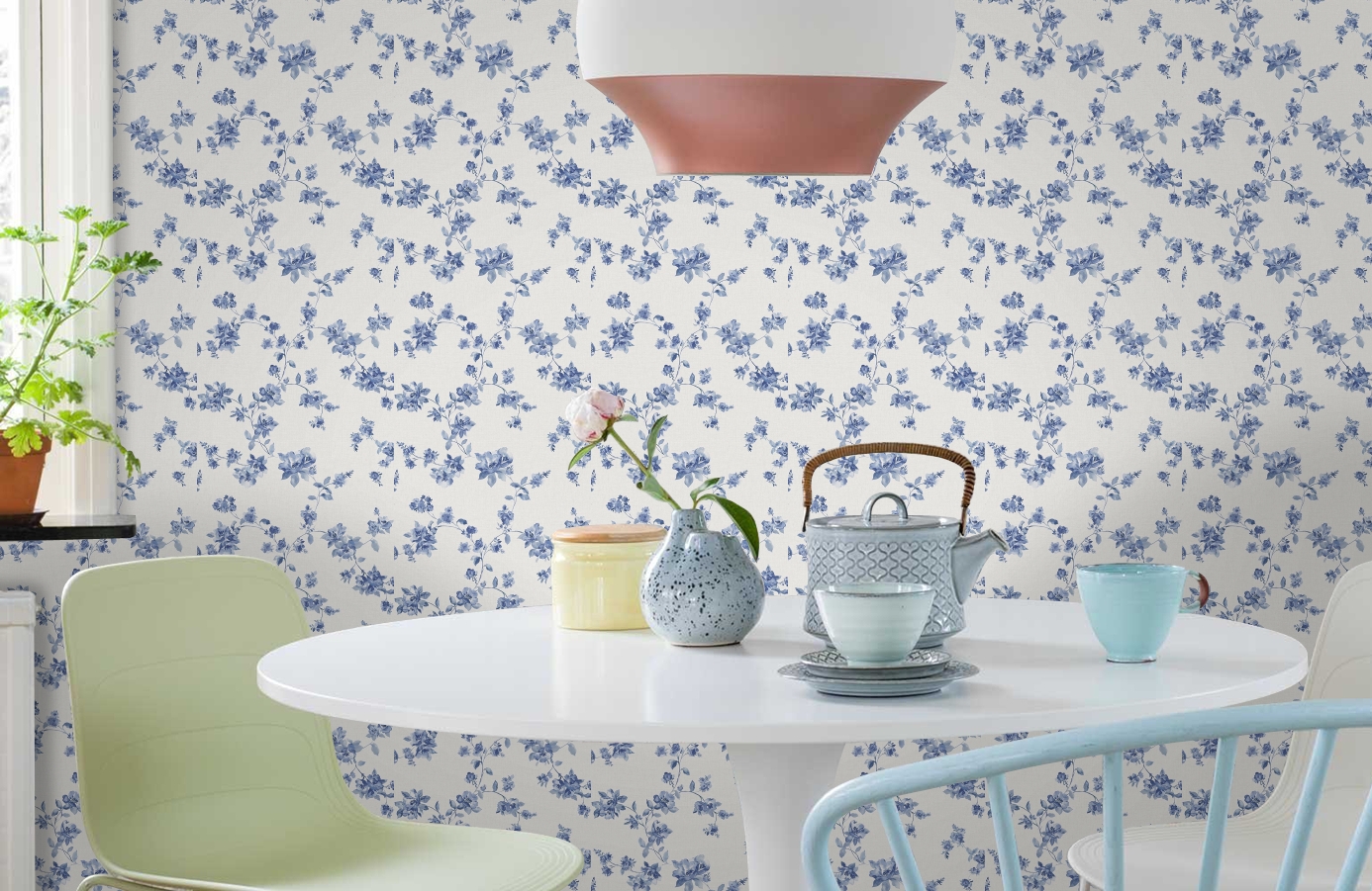 Обои FD21762 фото в интерьере кухни