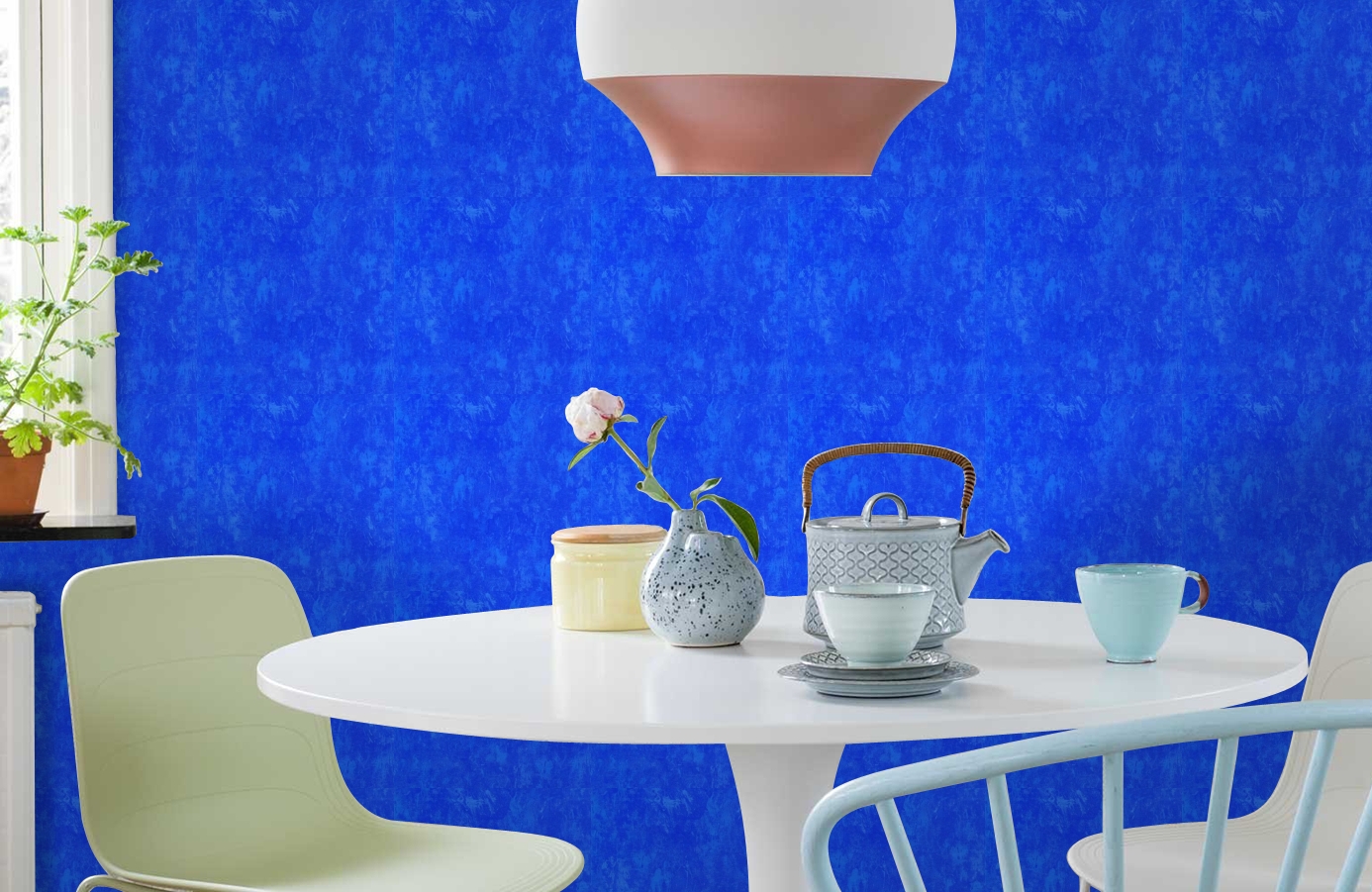 Обои 508-4 фото в интерьере кухни