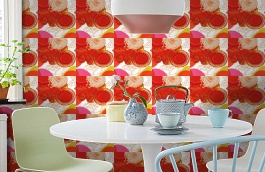 Обои 512-3 фото в интерьере кухни превью