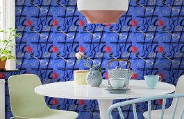 Обои 516-4 фото в интерьере кухни превью