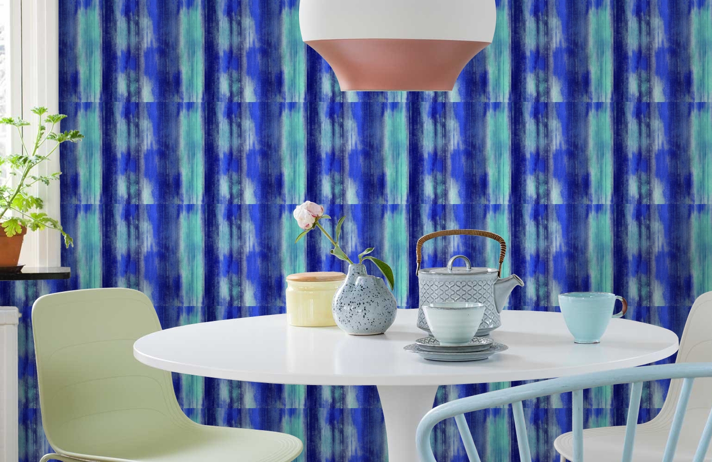 Обои 518-4 фото в интерьере кухни Обои 518-4 фото в интерьере кухни