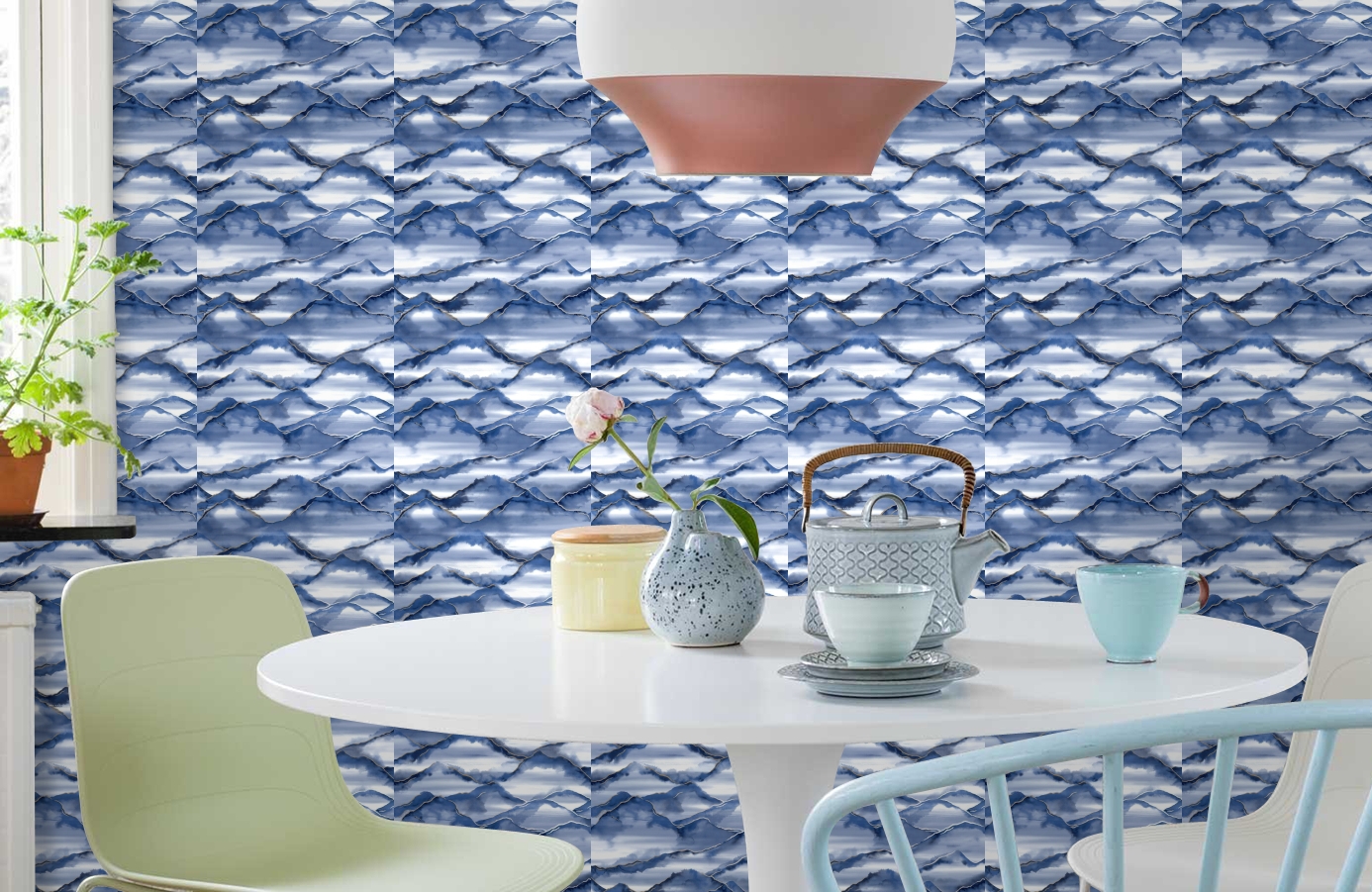 Обои 90422 фото в интерьере кухни Обои 90422 фото в интерьере кухни