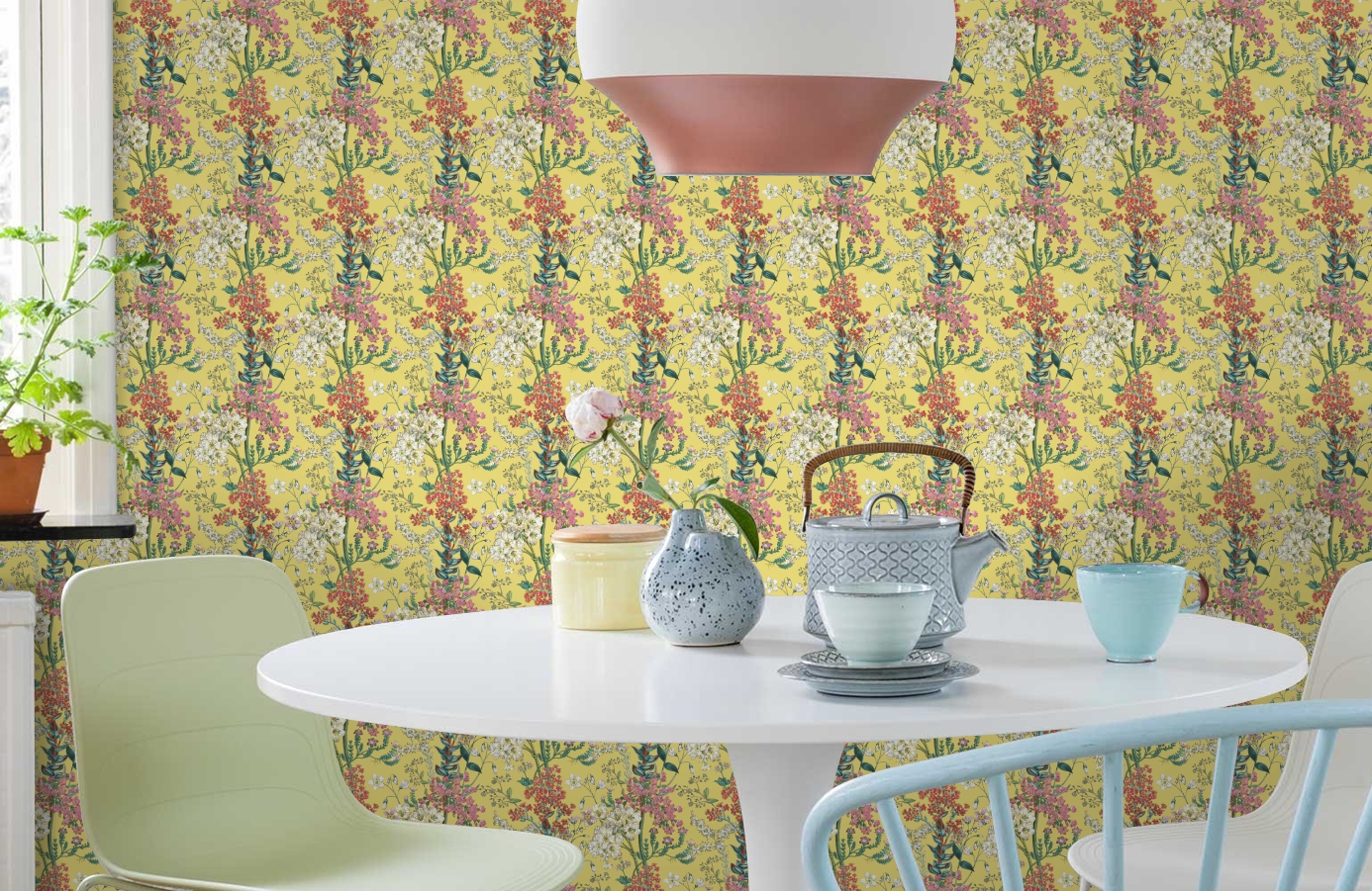 Обои 90570 фото в интерьере кухни