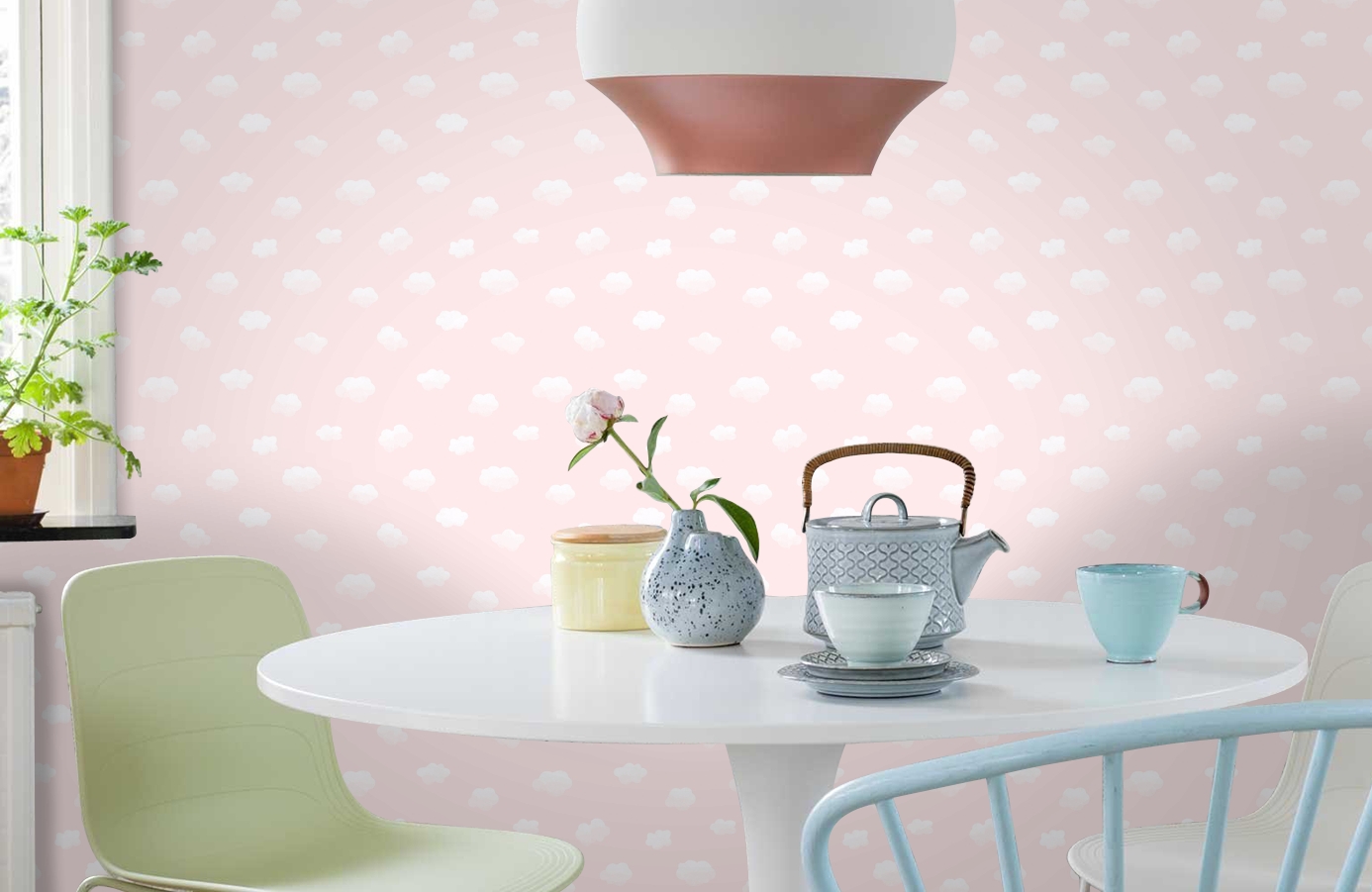 Обои 90992 фото в интерьере кухни