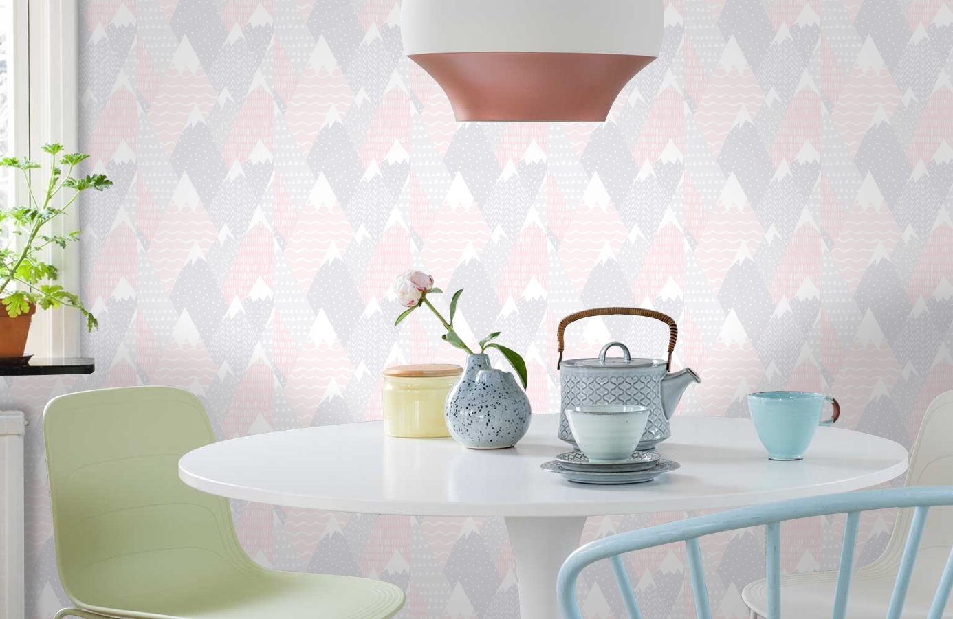 Обои 91051 фото в интерьере кухни