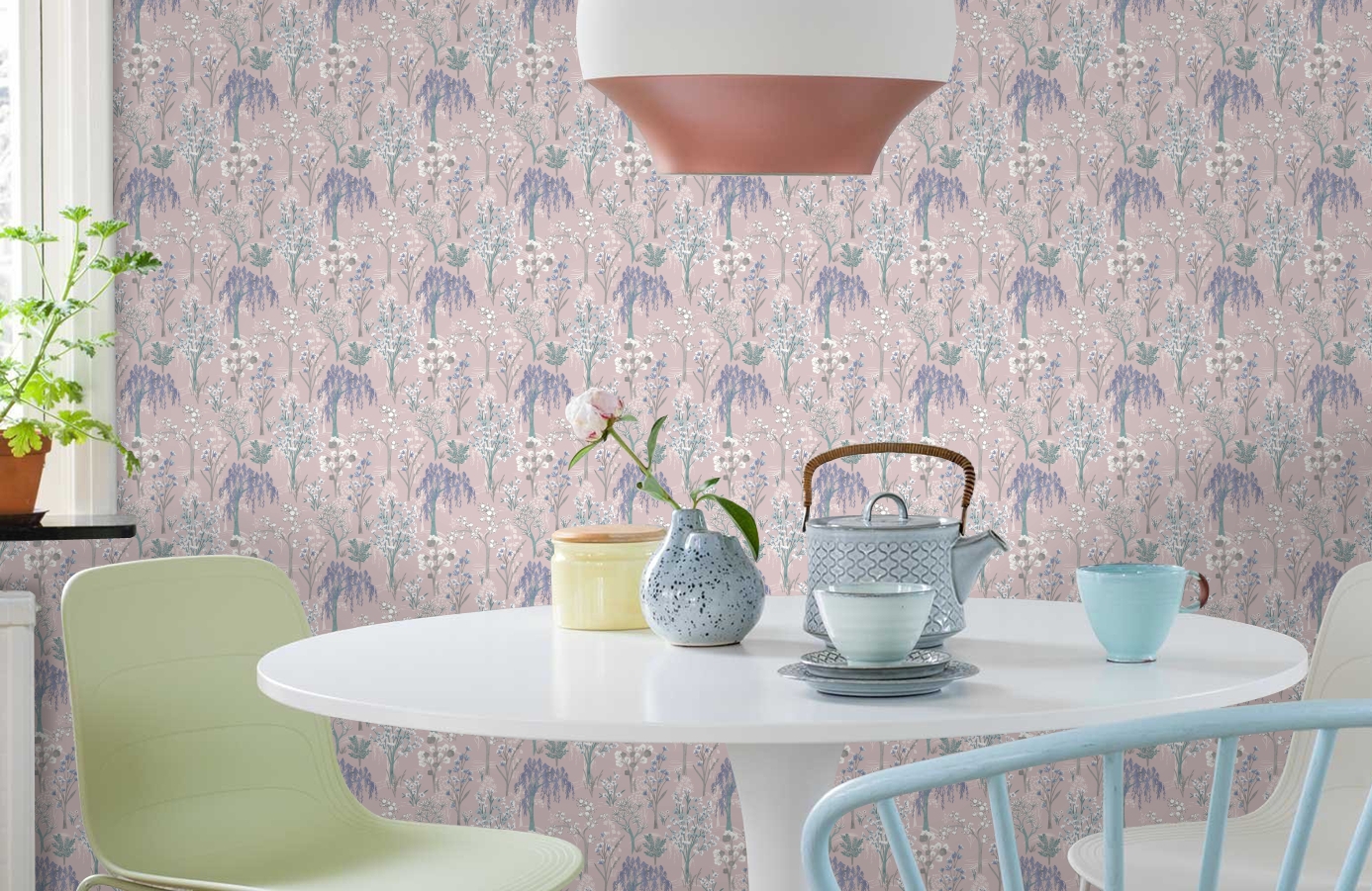 Обои 91130 фото в интерьере кухни