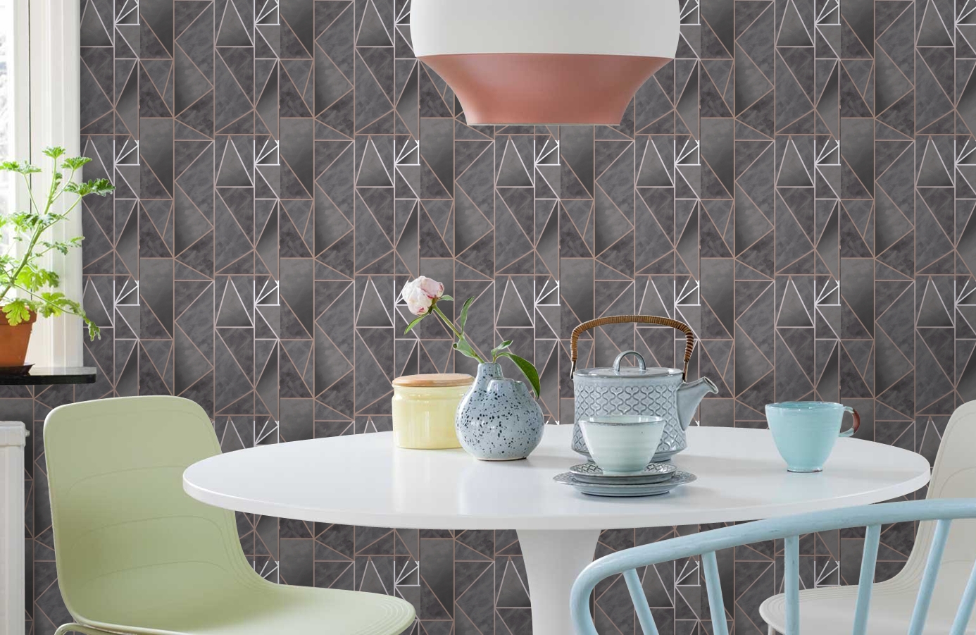 Обои 91142 фото в интерьере кухни