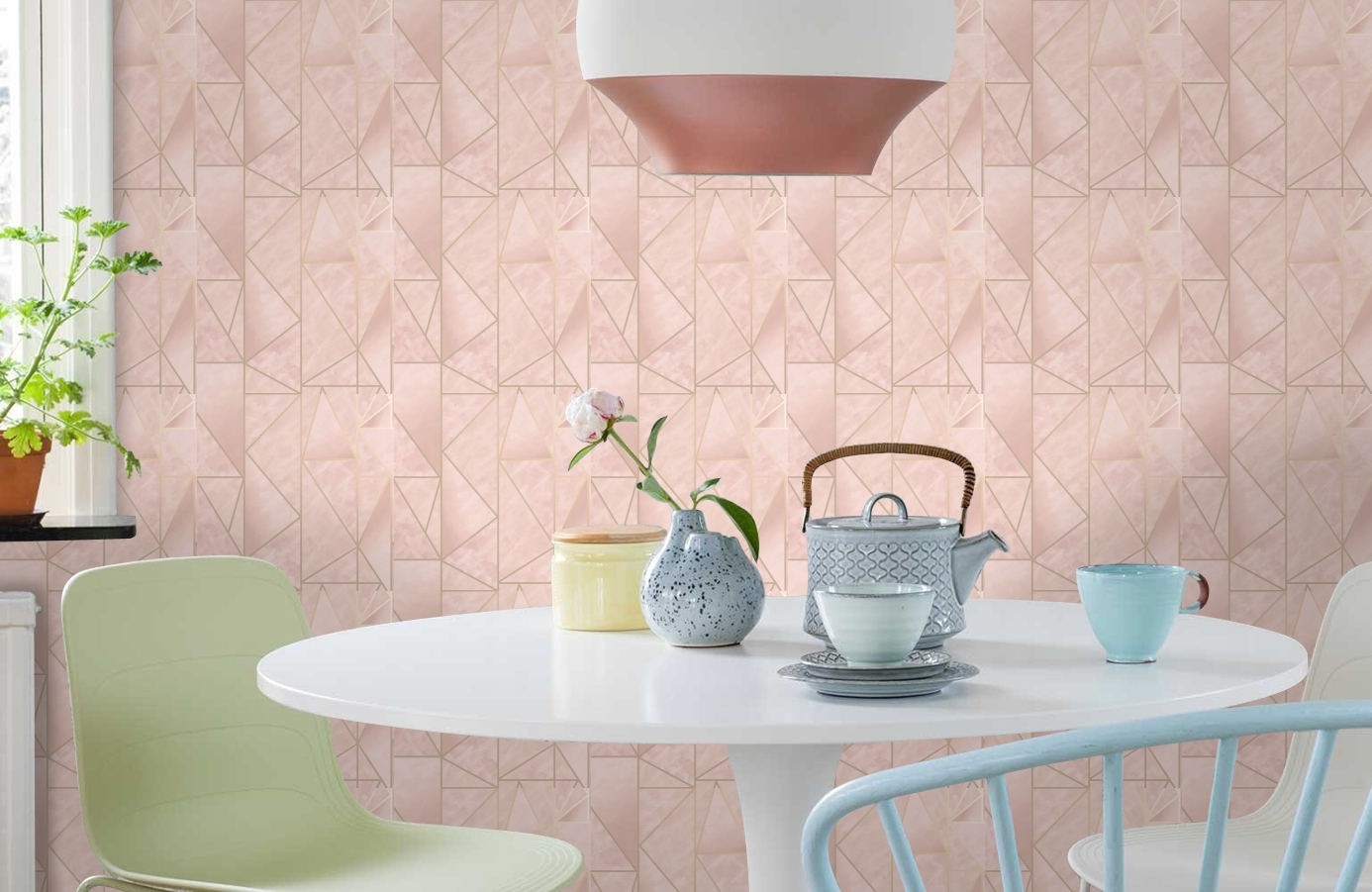 Обои 91144 фото в интерьере кухни