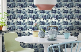 Обои 98563 фото в интерьере кухни превью