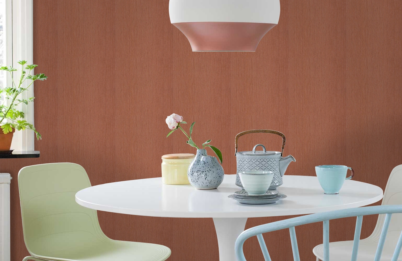 Обои BT1009 фото в интерьере кухни Обои BT1009 фото в интерьере кухни