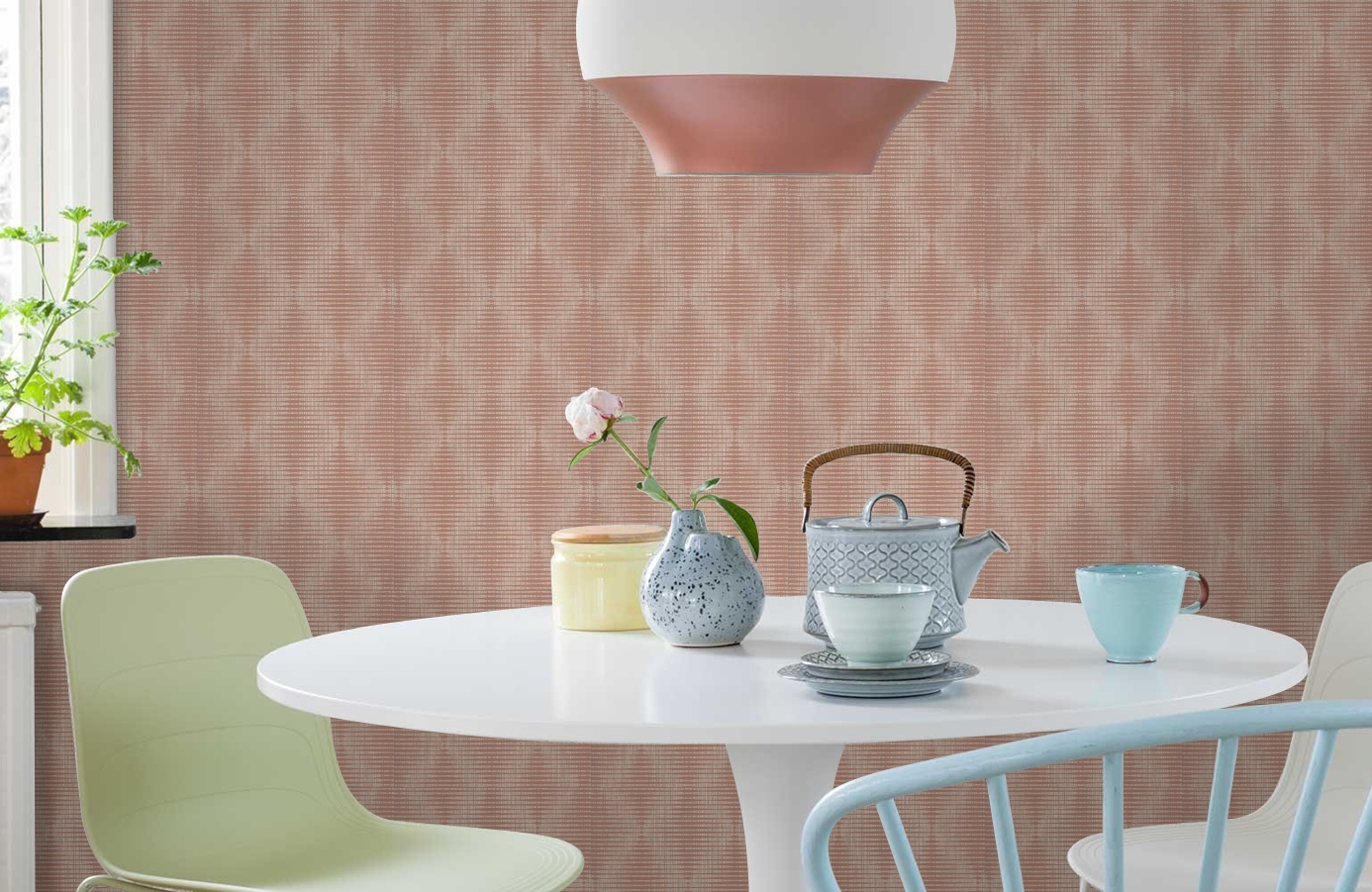 Обои BT3206 фото в интерьере кухни