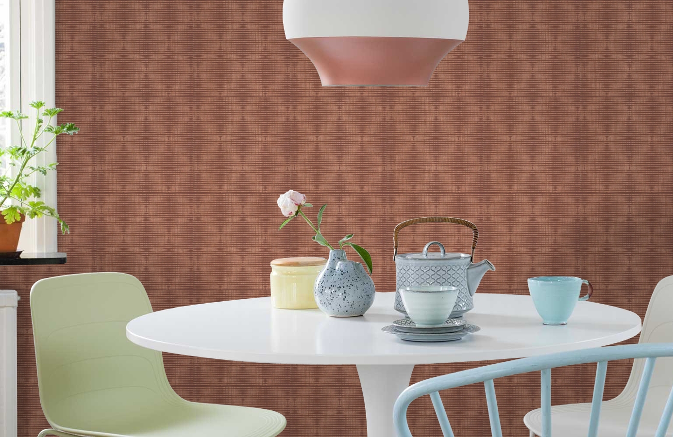 Обои BT3208 фото в интерьере кухни