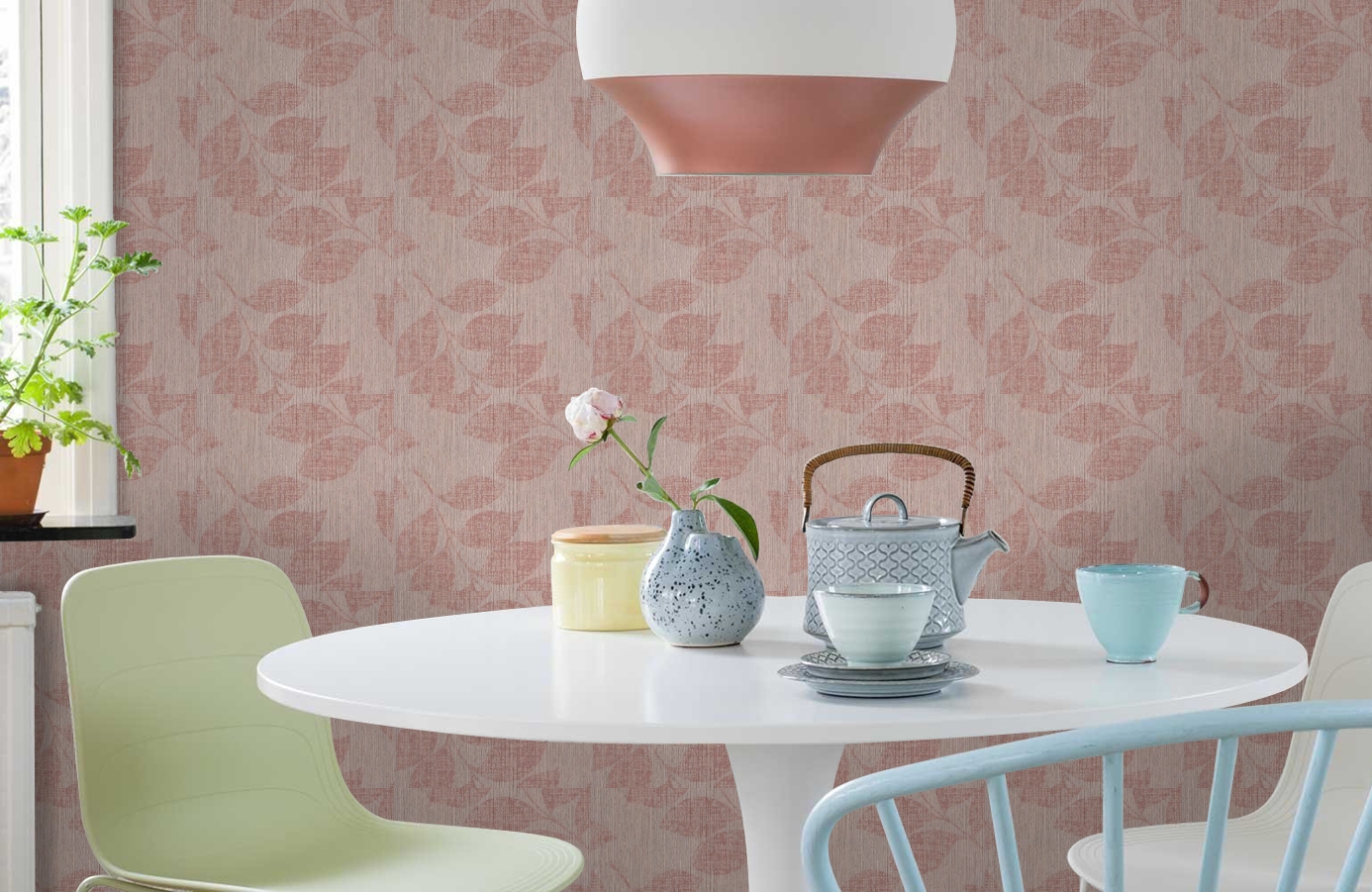 Обои BT3302 фото в интерьере кухни