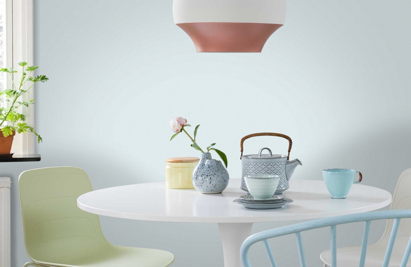 Обои JR1001 фото в интерьере кухни