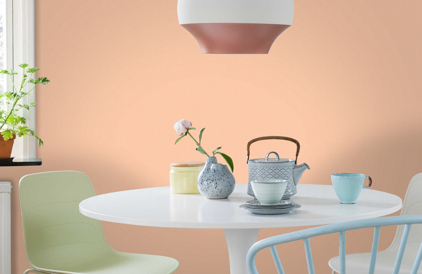 Обои JR1004 фото в интерьере кухни