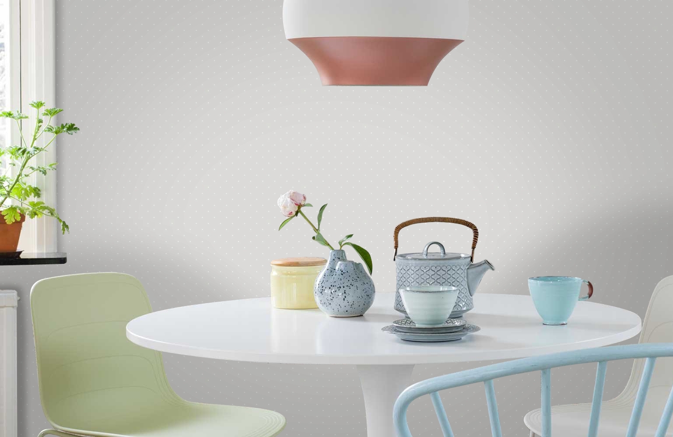 Обои JR1111 фото в интерьере кухни