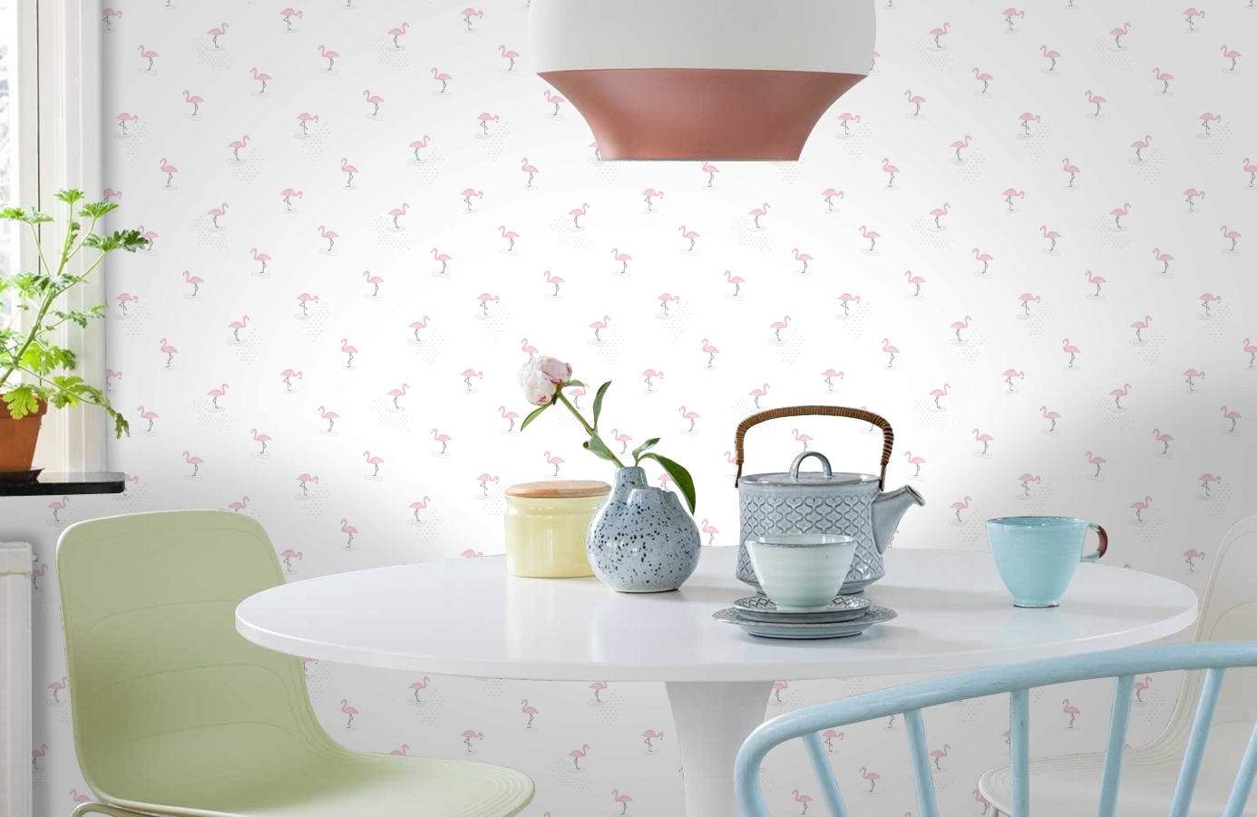 Обои JR2005 фото в интерьере кухни