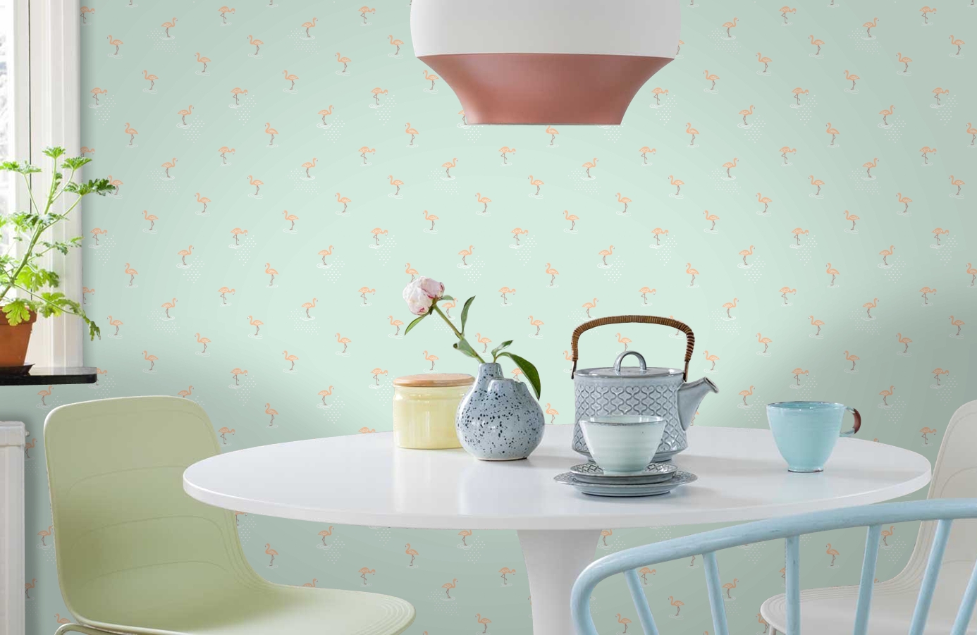 Обои JR2007 фото в интерьере кухни