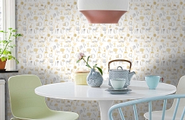 Обои LO2302 фото в интерьере кухни превью