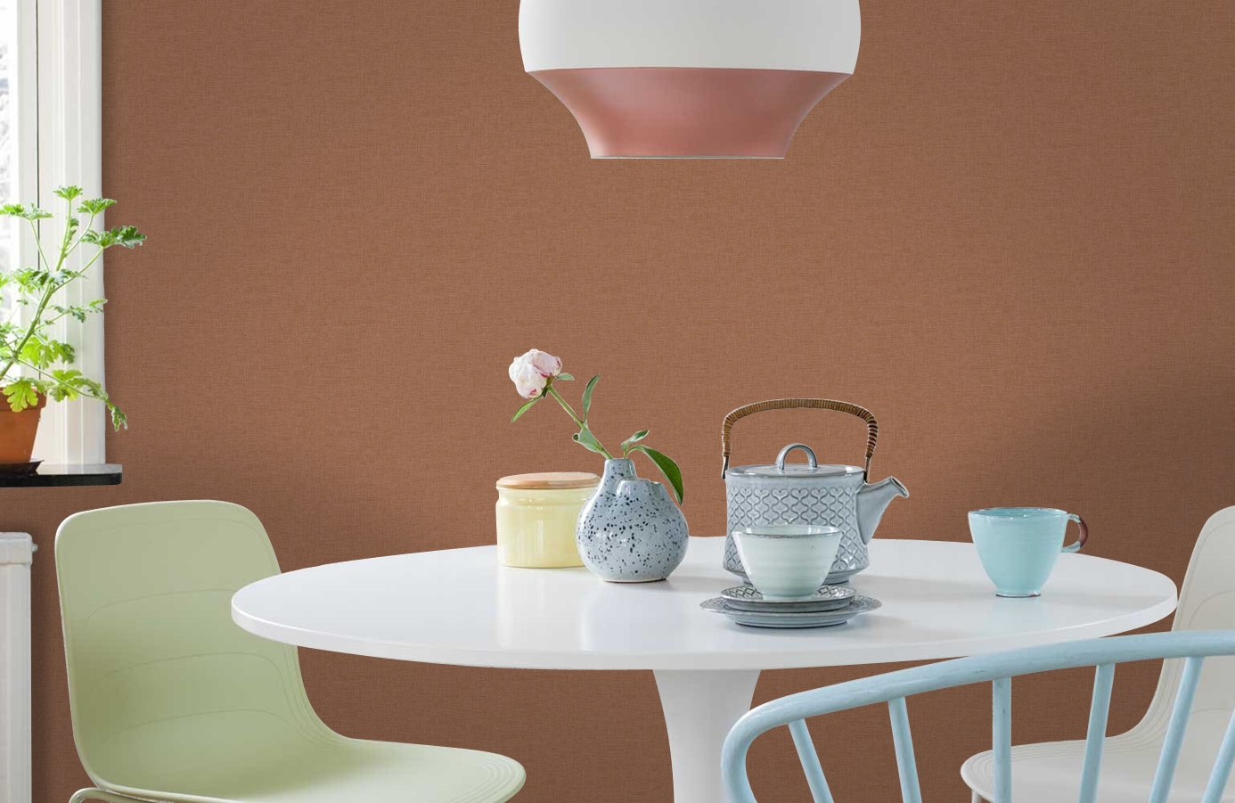 Обои MR71300 фото в интерьере кухни