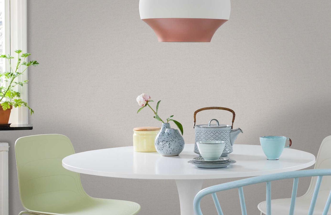 Обои MR71305 фото в интерьере кухни