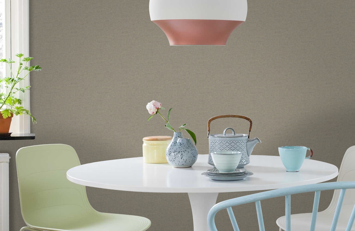 Обои MR71309 фото в интерьере кухни